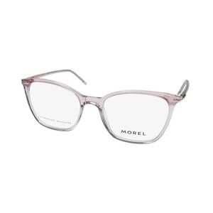 NEW MOREL women's 30275l square eyeglasses in light pink fade crystal